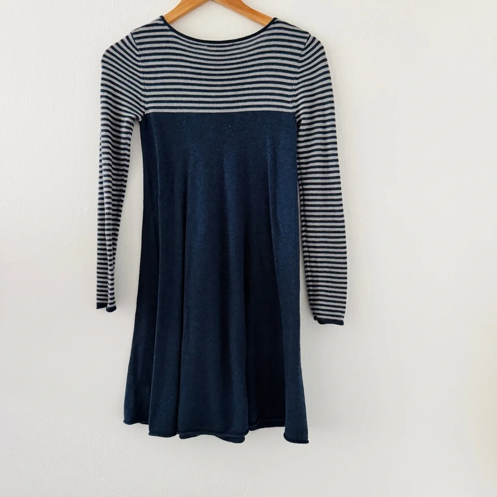 Artisan New York Cashmere Blend Long Sleeve Striped Dress - Picture 2 of 4